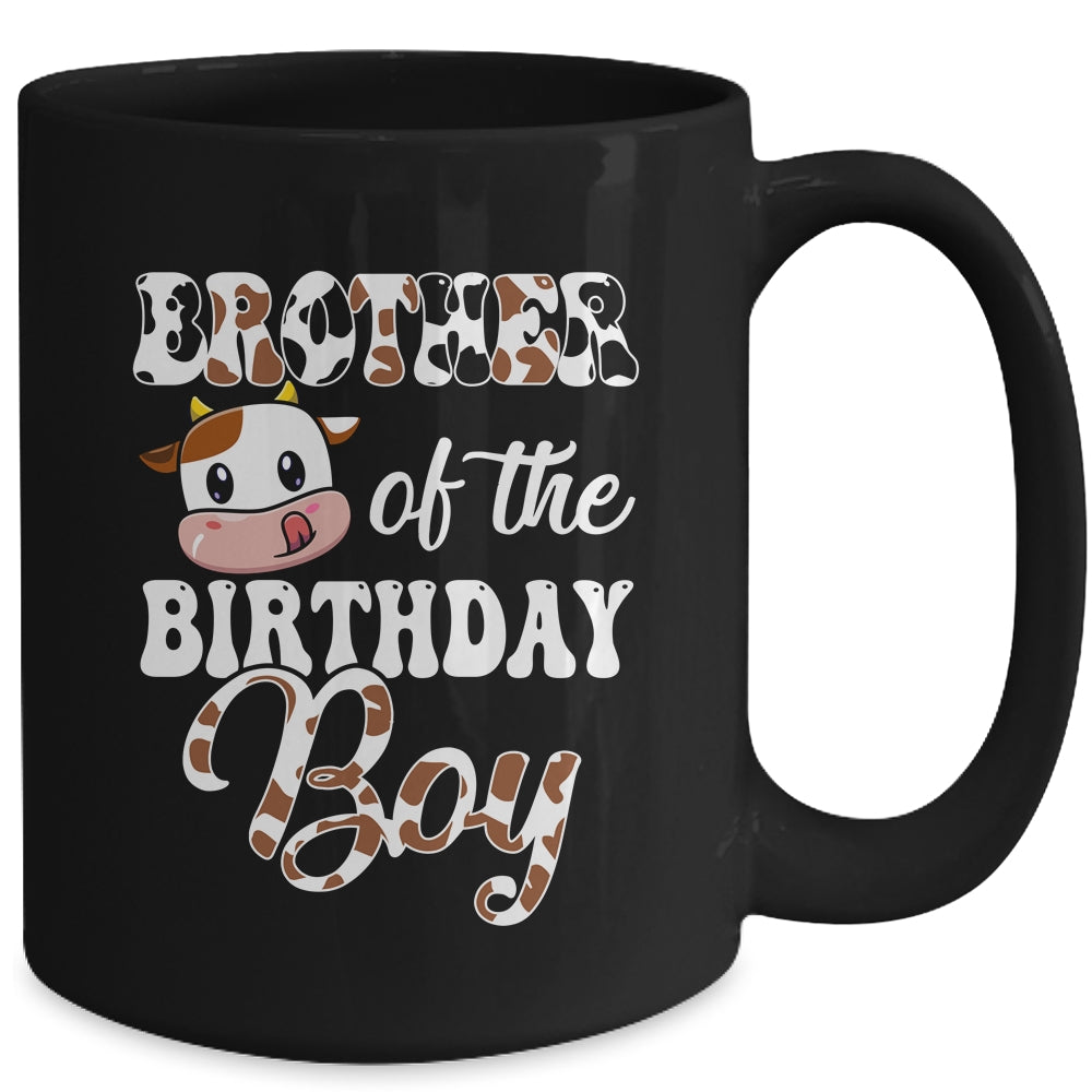 Brother Of The Birthday Boy Cow Farm 1st Birthday Boy Mug | siriusteestore