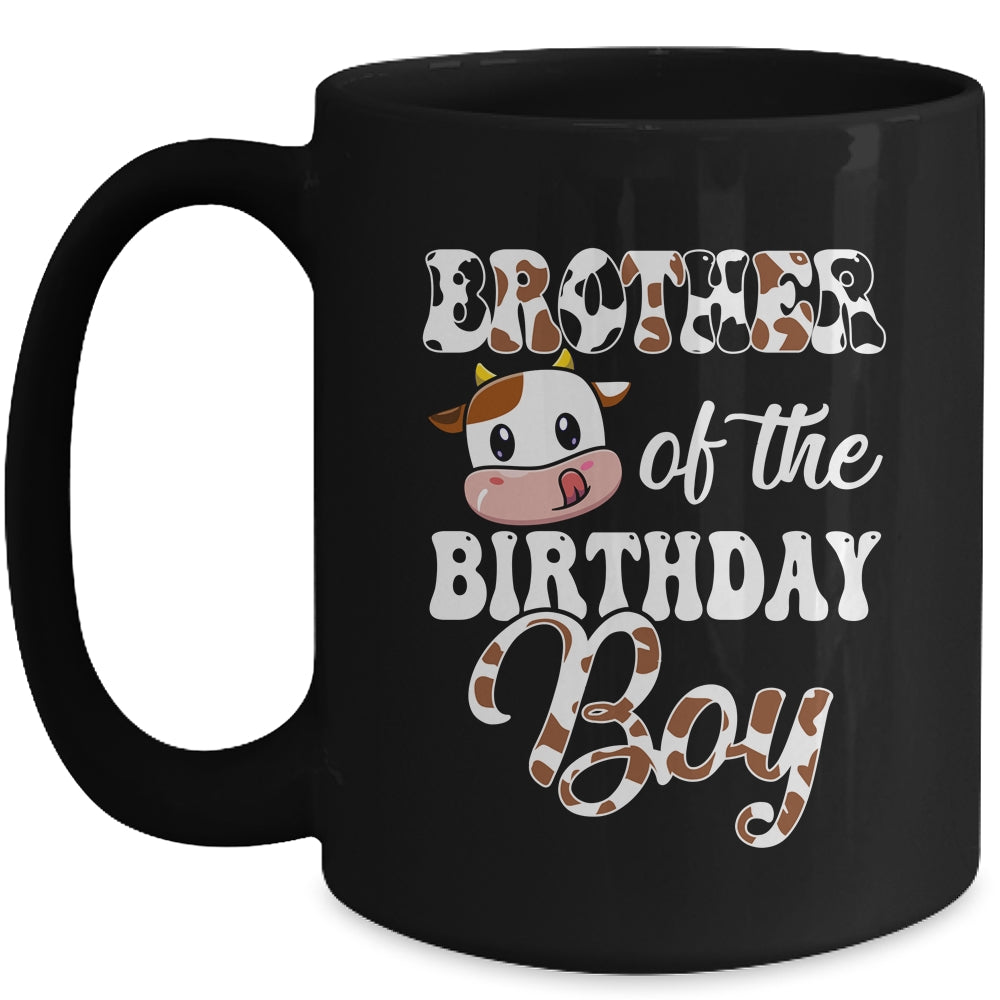 Brother Of The Birthday Boy Cow Farm 1st Birthday Boy Mug | siriusteestore