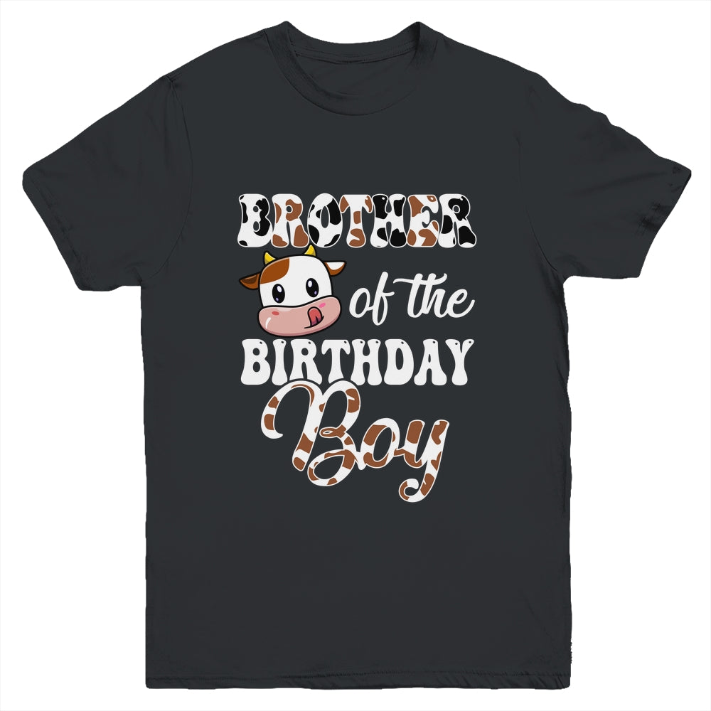 Brother Of The Birthday Boy Cow Farm 1st Birthday Boy Youth Shirt | siriusteestore