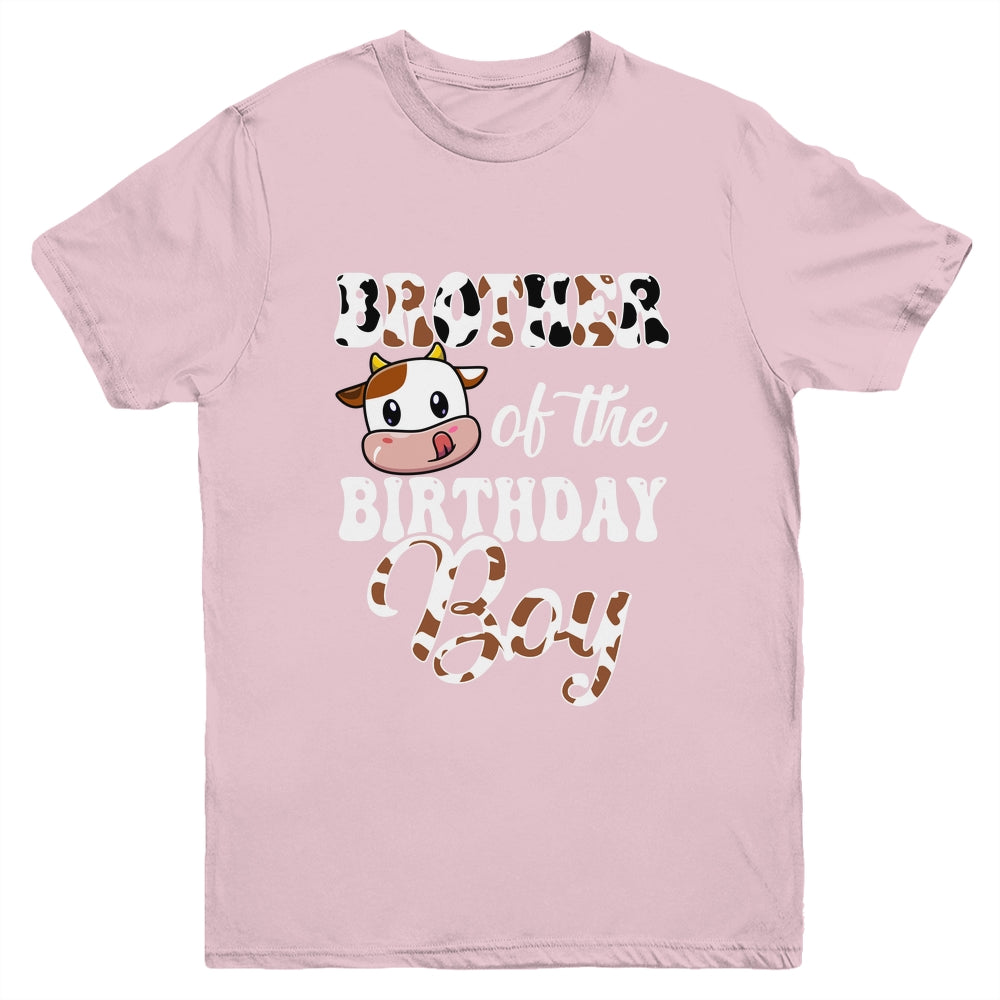 Brother Of The Birthday Boy Cow Farm 1st Birthday Boy Youth Shirt | siriusteestore