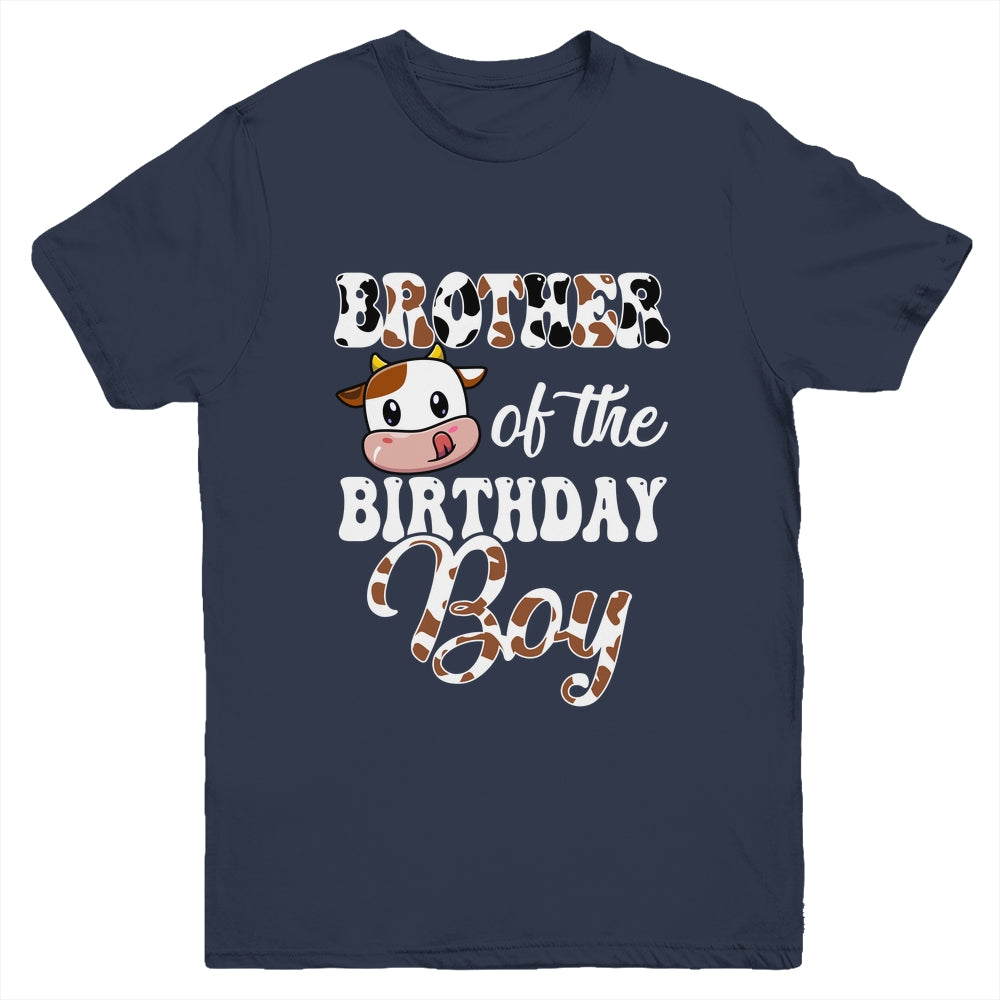 Brother Of The Birthday Boy Cow Farm 1st Birthday Boy Youth Shirt | siriusteestore