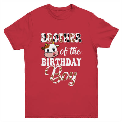 Brother Of The Birthday Boy Cow Farm 1st Birthday Boy Youth Shirt | siriusteestore