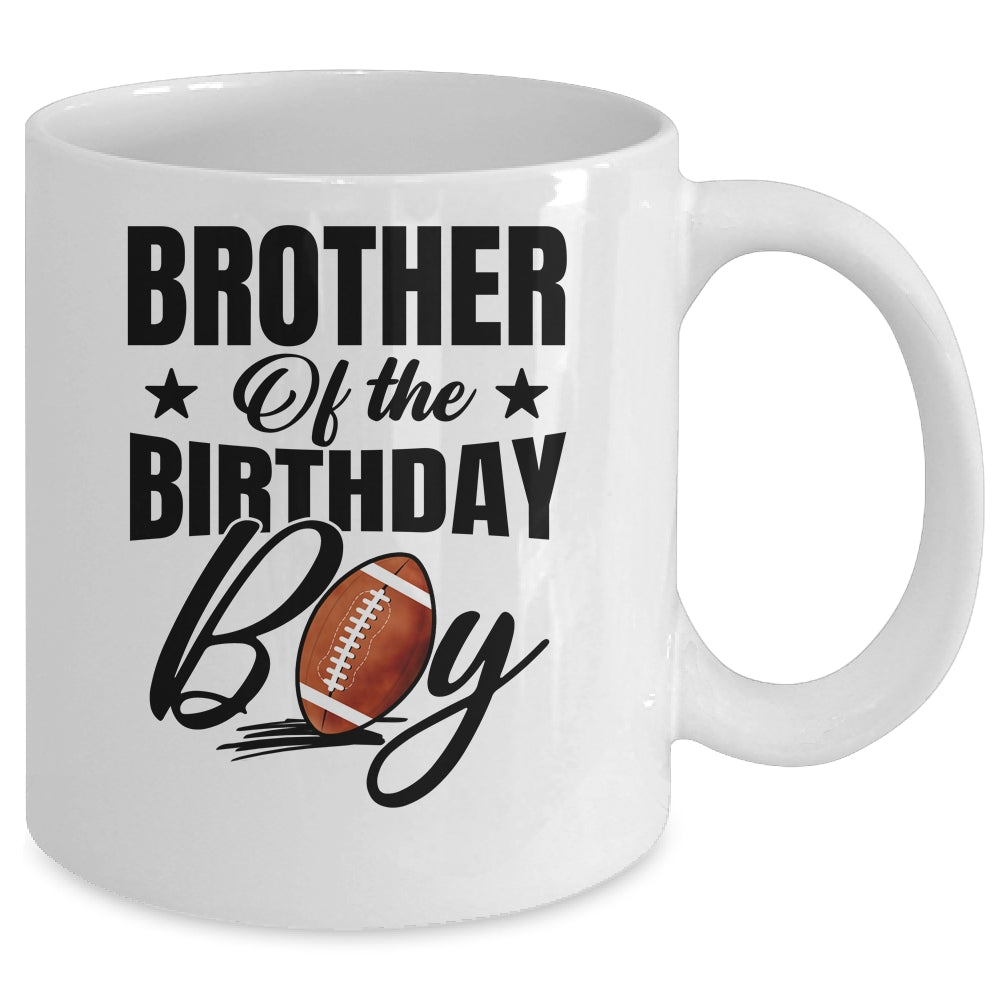 Brother Of The Birthday Boy Football 1st Birthday Party Mug | siriusteestore
