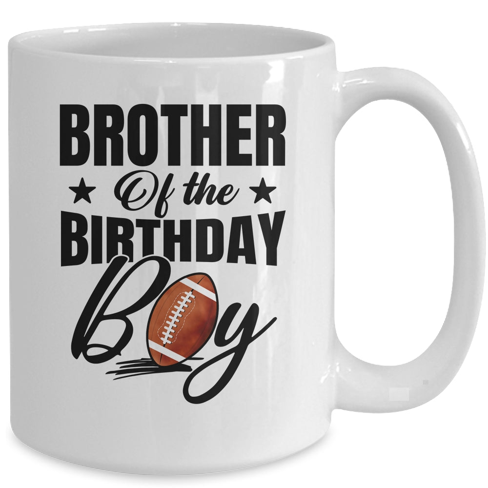 Brother Of The Birthday Boy Football 1st Birthday Party Mug | siriusteestore