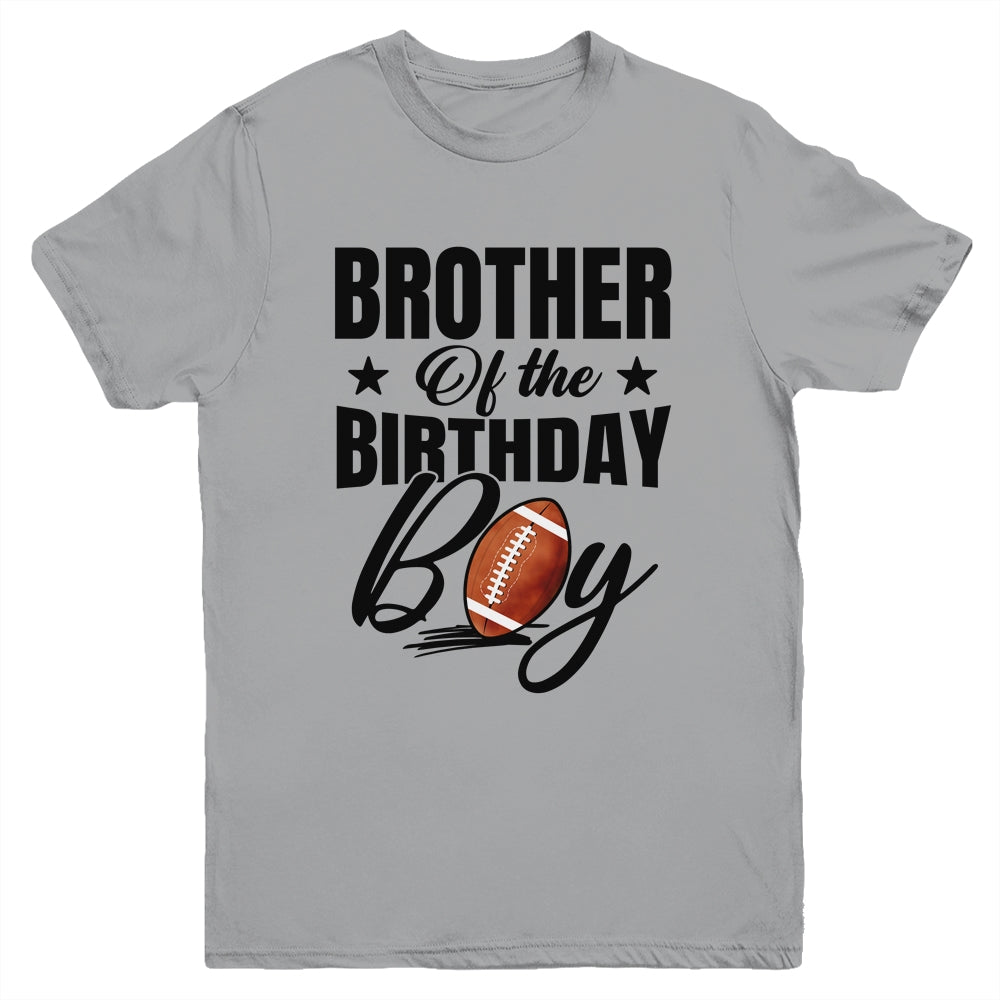 Brother Of The Birthday Boy Football 1st Birthday Party Youth Shirt | siriusteestore