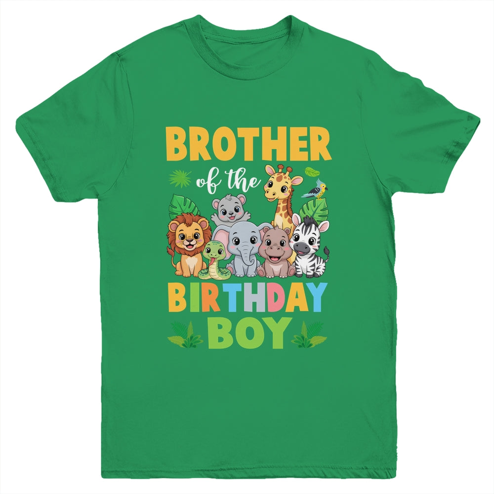 Brother Of The Birthday Boy Kids Safari Jungle Animal Youth Shirt | siriusteestore