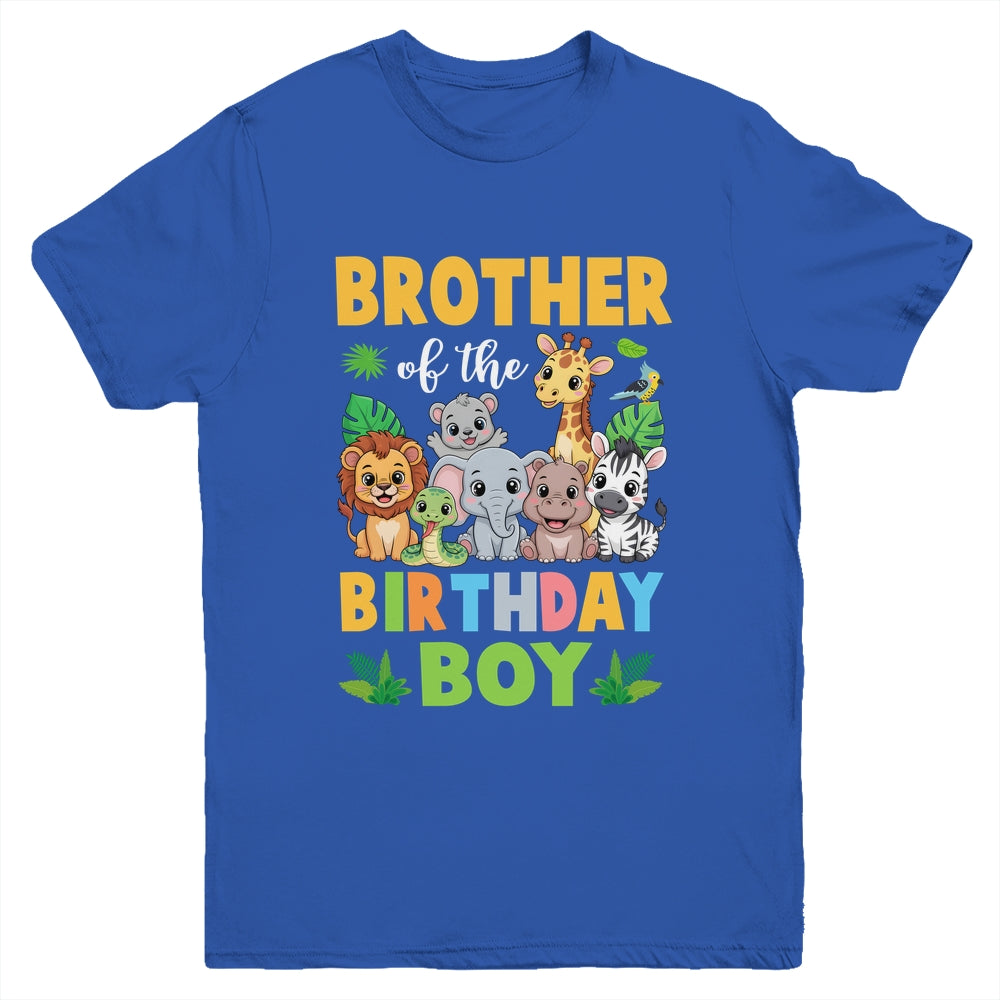 Brother Of The Birthday Boy Kids Safari Jungle Animal Youth Shirt | siriusteestore