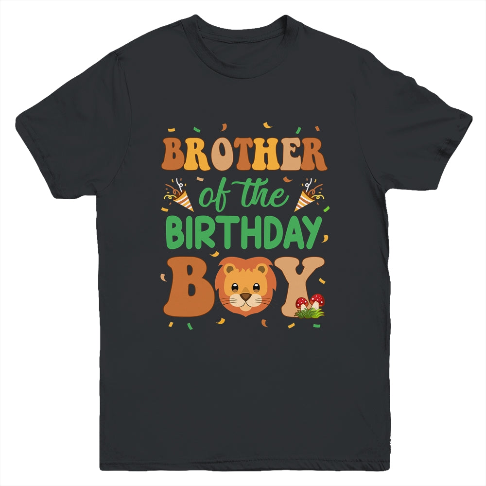 Brother Of The Birthday Boy Lion Family Party Decorations Youth Shirt | siriusteestore
