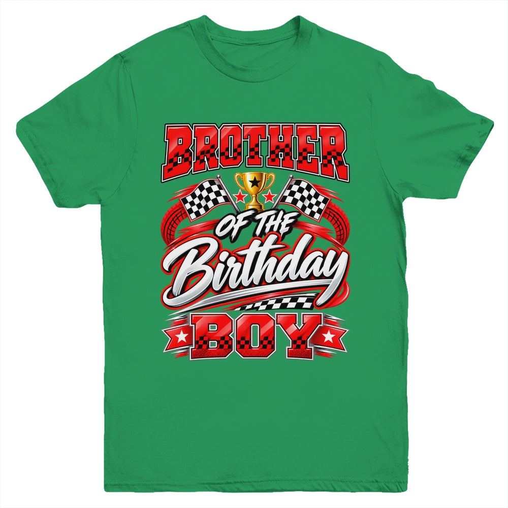 Brother Of The Birthday Boy Race Car Family Pit Crew Youth Shirt | siriusteestore