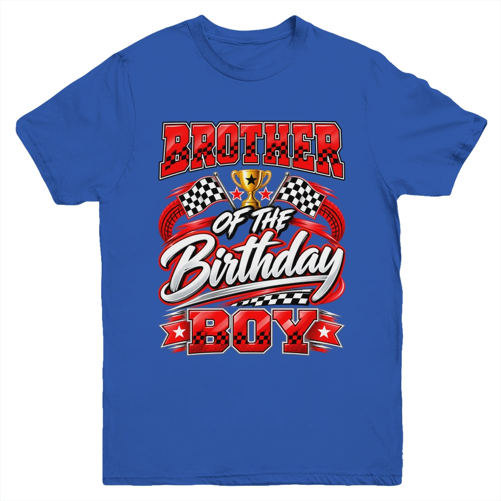 Brother Of The Birthday Boy Race Car Family Pit Crew Youth Shirt | siriusteestore
