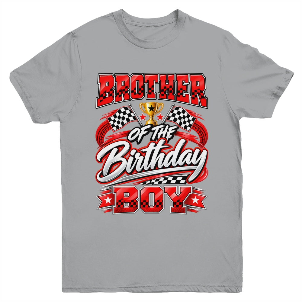 Brother Of The Birthday Boy Race Car Family Pit Crew Youth Shirt | siriusteestore