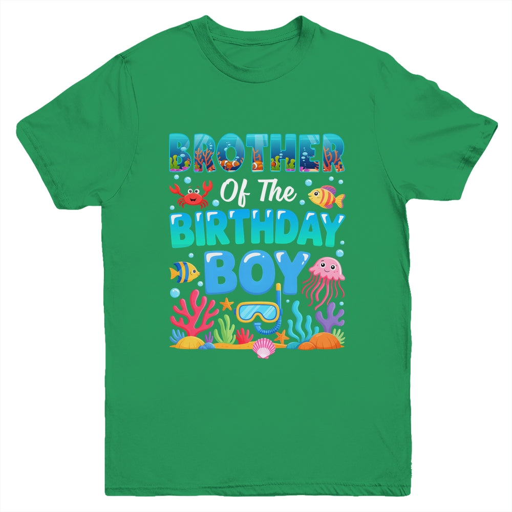 Brother Of The Birthday Boy Sea Animals Ocean Aquarium Youth Shirt | siriusteestore