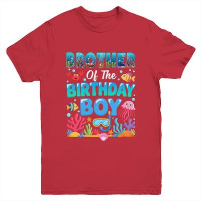 Brother Of The Birthday Boy Sea Animals Ocean Aquarium Youth Shirt | siriusteestore