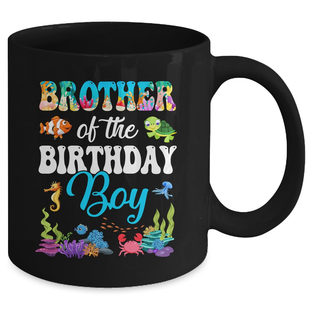 Brother Of The Birthday Boy Sea Fish Ocean Aquarium Party Mug | siriusteestore