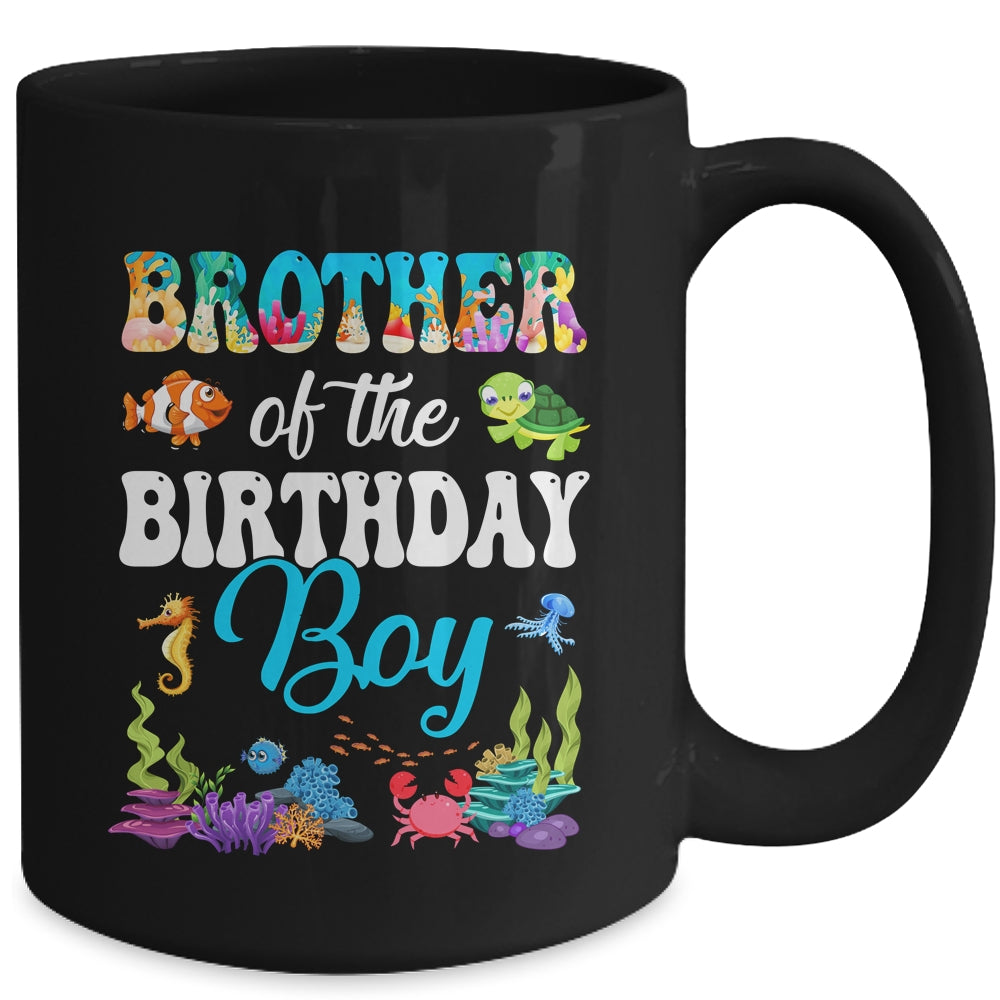 Brother Of The Birthday Boy Sea Fish Ocean Aquarium Party Mug | siriusteestore