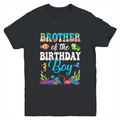 Brother Of The Birthday Boy Sea Fish Ocean Aquarium Party Youth Shirt | siriusteestore
