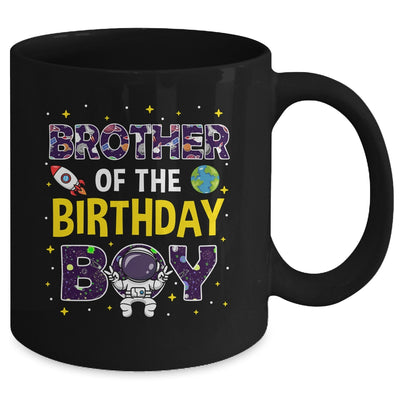Brother Of The Birthday Boy Space Astronaut Birthday Family Mug | siriusteestore