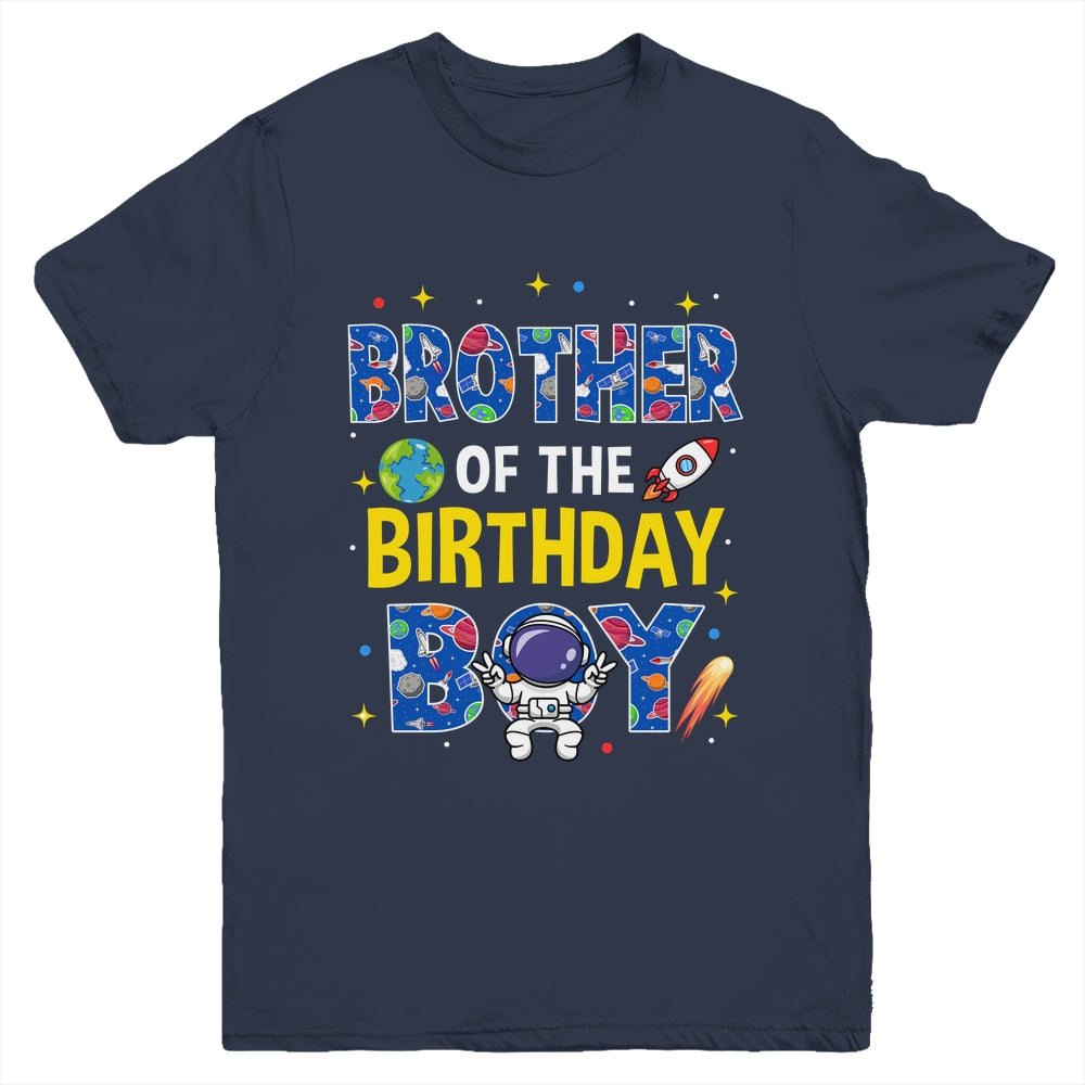 Brother Of The Birthday Boy Space Astronaut Family Birthday Youth Shirt | siriusteestore