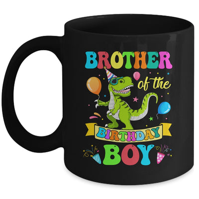 Brother Of The Birthday Boy T-Rex Dinosaur Birthday Party Mug | siriusteestore