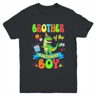 Brother Of The Birthday Boy TRex Dinosaur Birthday Family Youth Shirt | siriusteestore