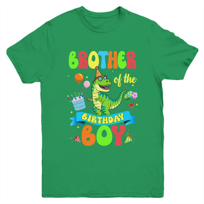 Brother Of The Birthday Boy TRex Dinosaur Birthday Family Youth Shirt | siriusteestore
