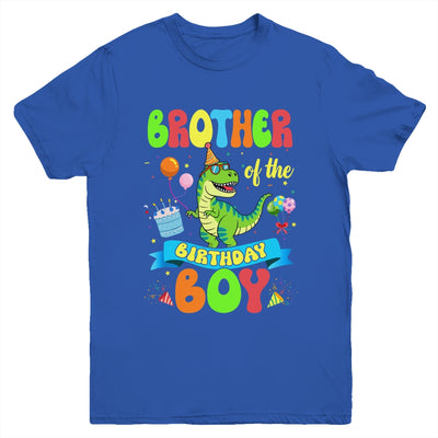 Brother Of The Birthday Boy TRex Dinosaur Birthday Family Youth Shirt | siriusteestore
