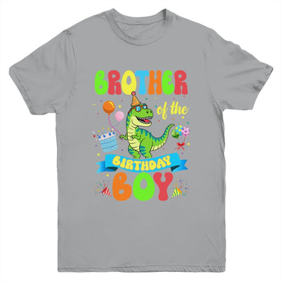 Brother Of The Birthday Boy TRex Dinosaur Birthday Family Youth Shirt | siriusteestore