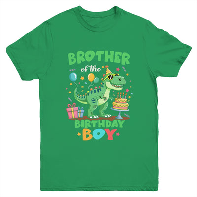 Brother Of The Birthday Boy T Rex Dinosaur Family Party Youth Shirt | siriusteestore