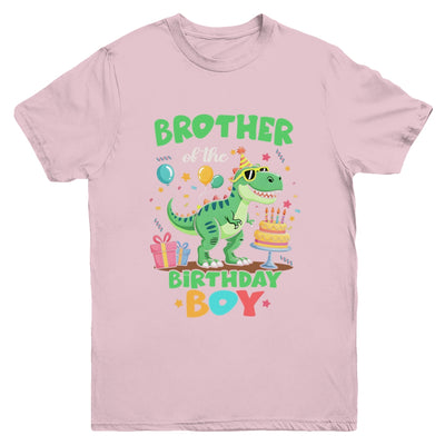 Brother Of The Birthday Boy T Rex Dinosaur Family Party Youth Shirt | siriusteestore