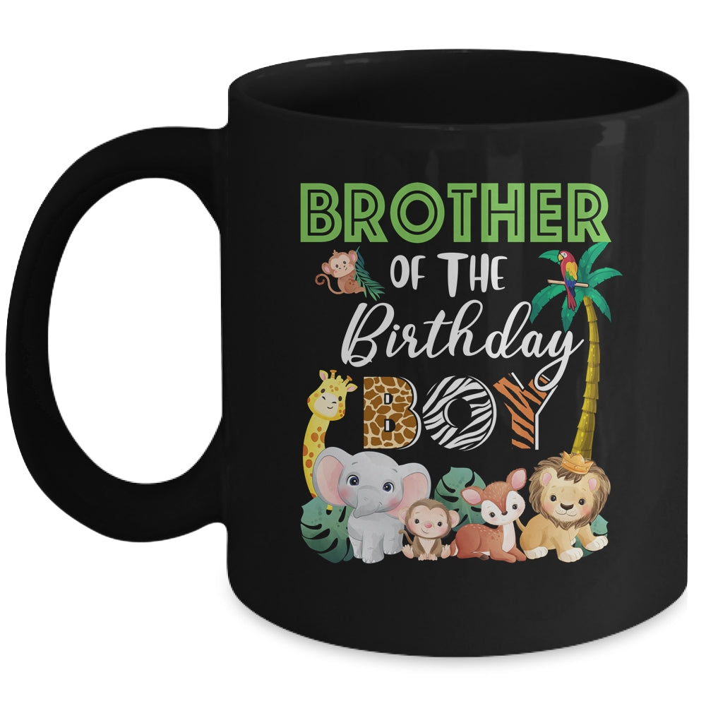 Brother Of The Birthday Boy Wild Zoo Theme Safari Party Mug | siriusteestore