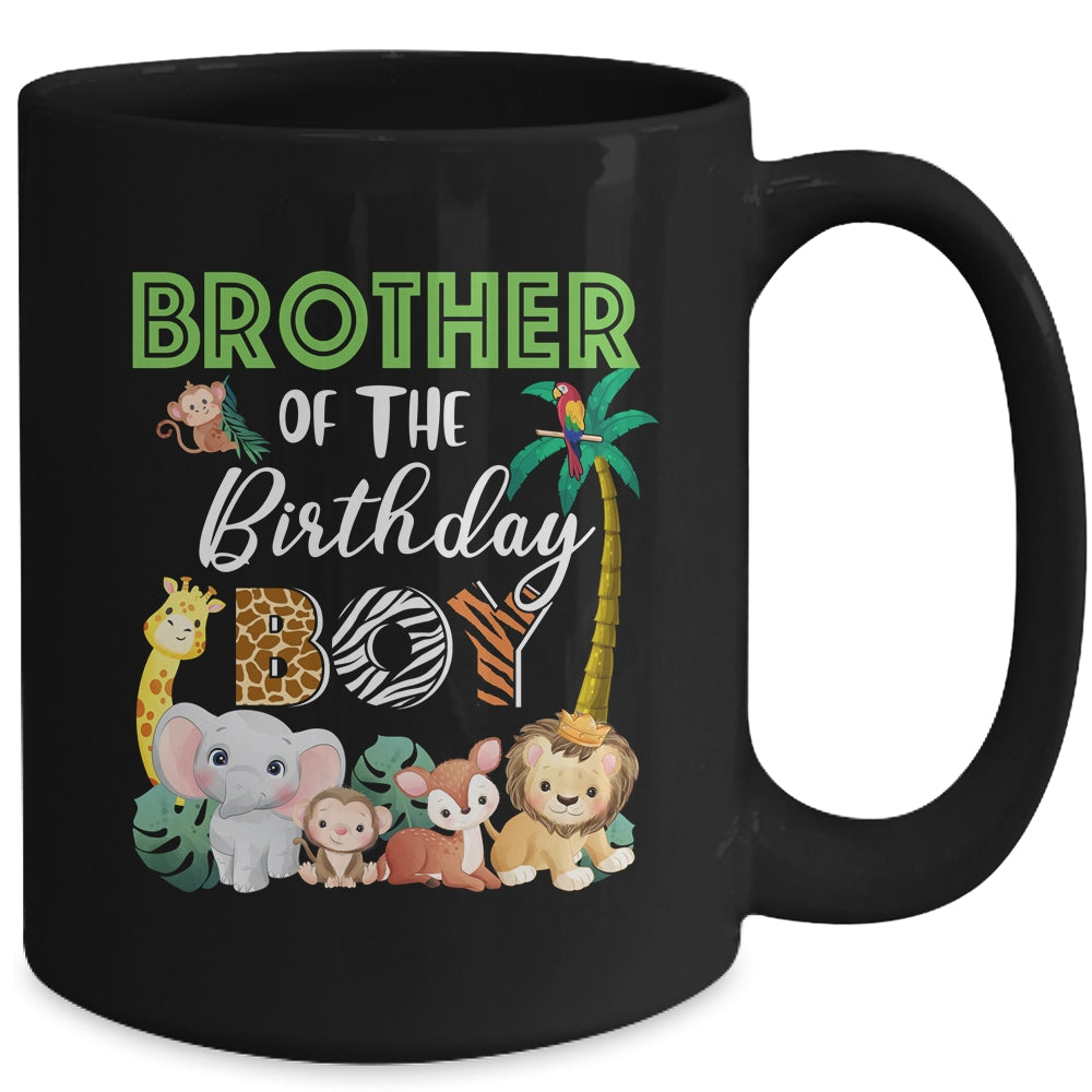 Brother Of The Birthday Boy Wild Zoo Theme Safari Party Mug | siriusteestore