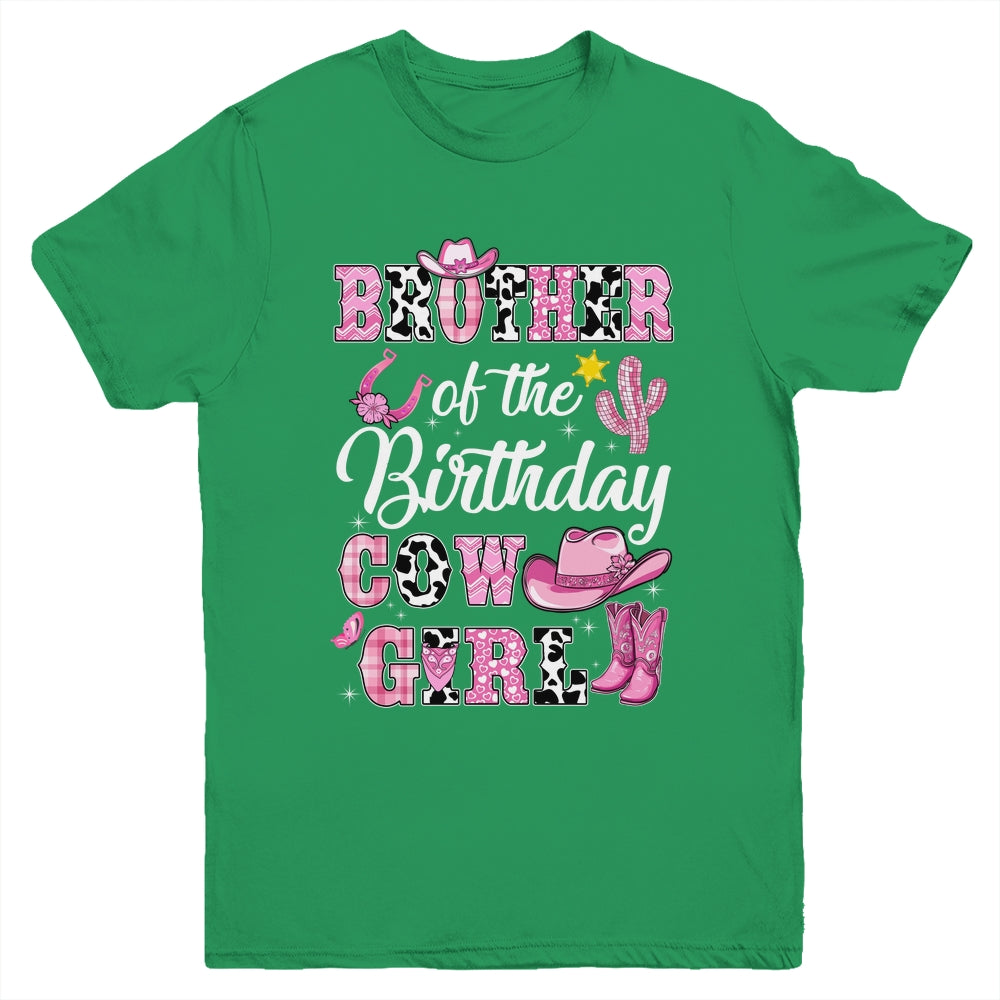 Brother Of The Birthday Cow Girl Western Cowgirl 1st Birthday Youth Shirt | siriusteestore