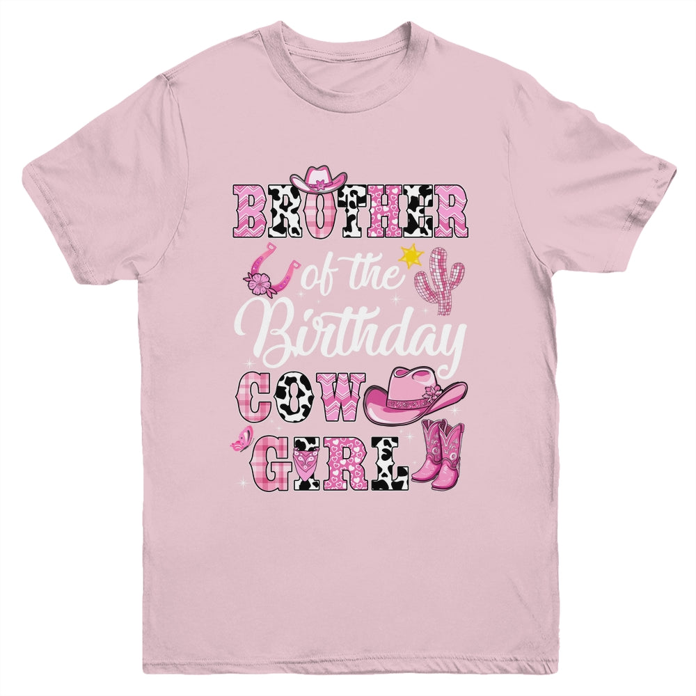 Brother Of The Birthday Cow Girl Western Cowgirl 1st Birthday Youth Shirt | siriusteestore