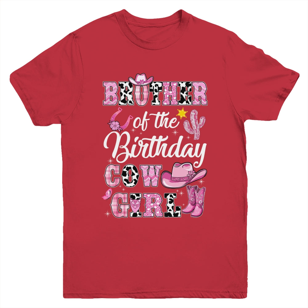 Brother Of The Birthday Cow Girl Western Cowgirl 1st Birthday Youth Shirt | siriusteestore