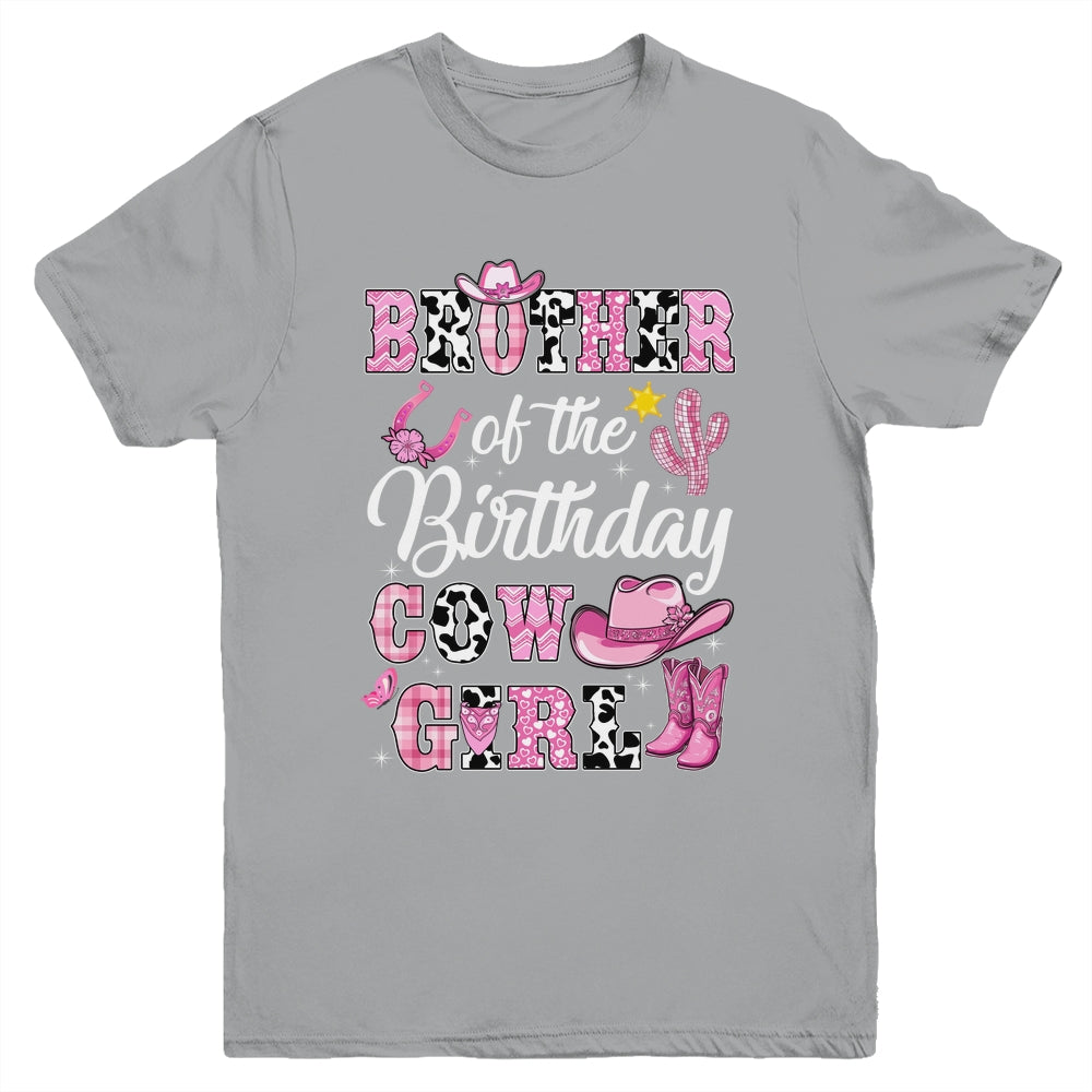 Brother Of The Birthday Cow Girl Western Cowgirl 1st Birthday Youth Shirt | siriusteestore