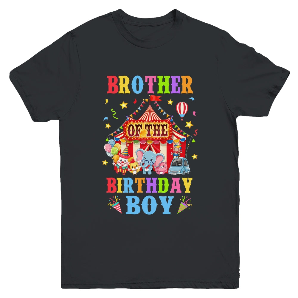 Brother Of The Birthday For Boy Circus Carnival Theme Party Youth Shirt | siriusteestore