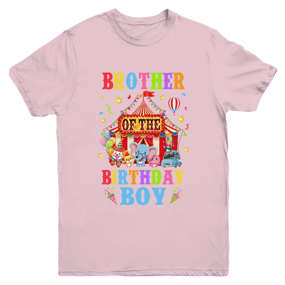 Brother Of The Birthday For Boy Circus Carnival Theme Party Youth Shirt | siriusteestore