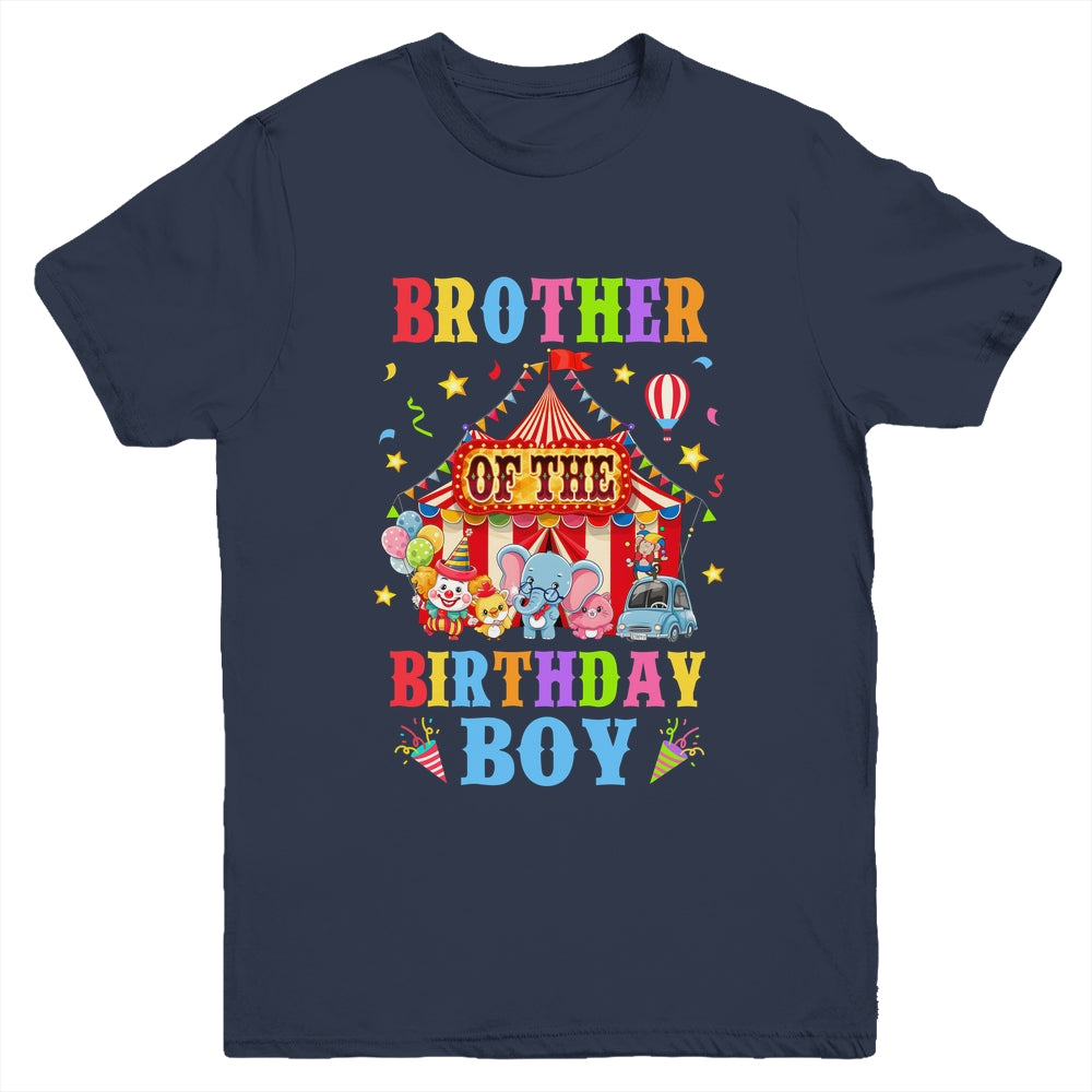 Brother Of The Birthday For Boy Circus Carnival Theme Party Youth Shirt | siriusteestore