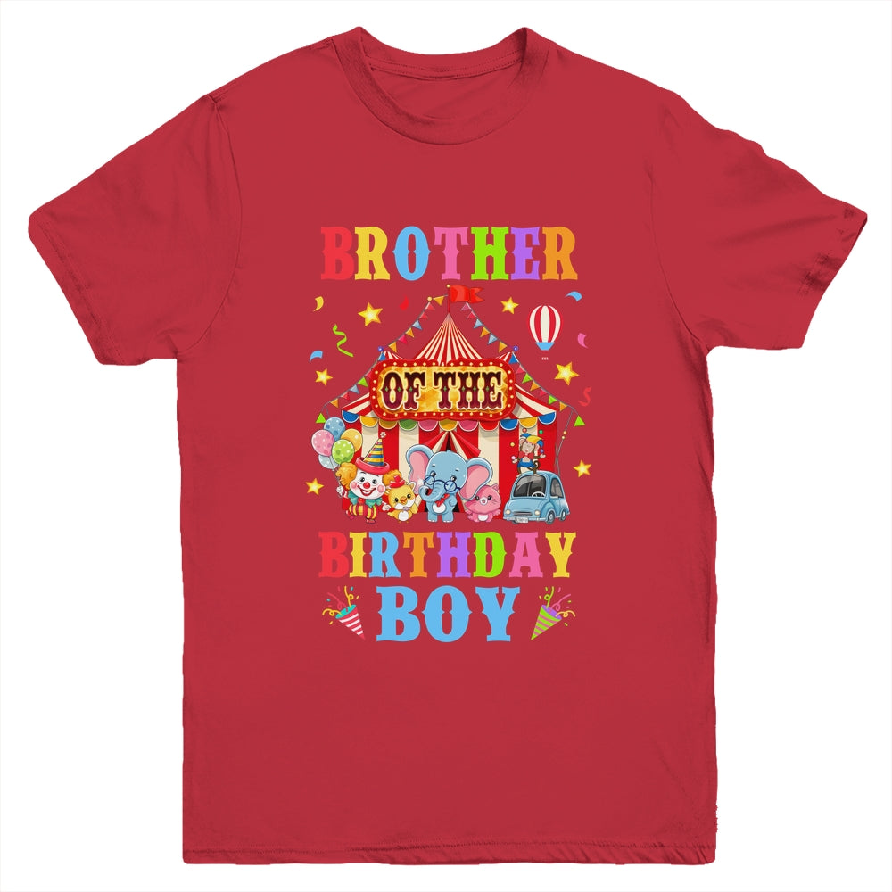 Brother Of The Birthday For Boy Circus Carnival Theme Party Youth Shirt | siriusteestore