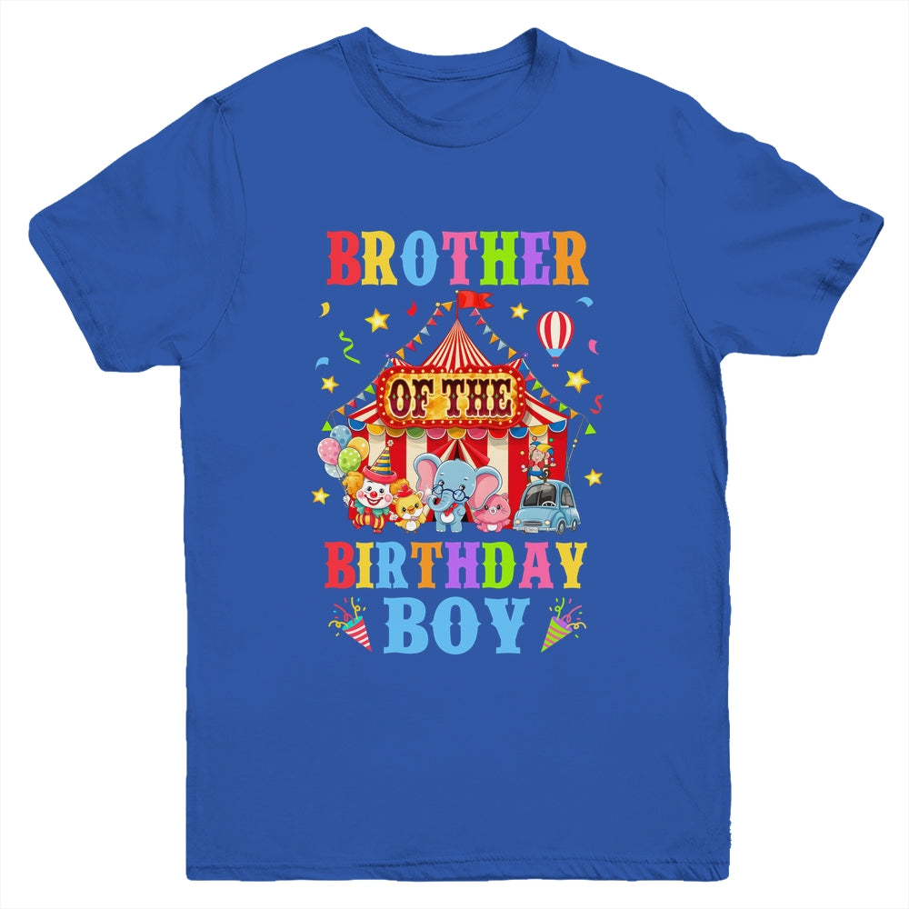Brother Of The Birthday For Boy Circus Carnival Theme Party Youth Shirt | siriusteestore