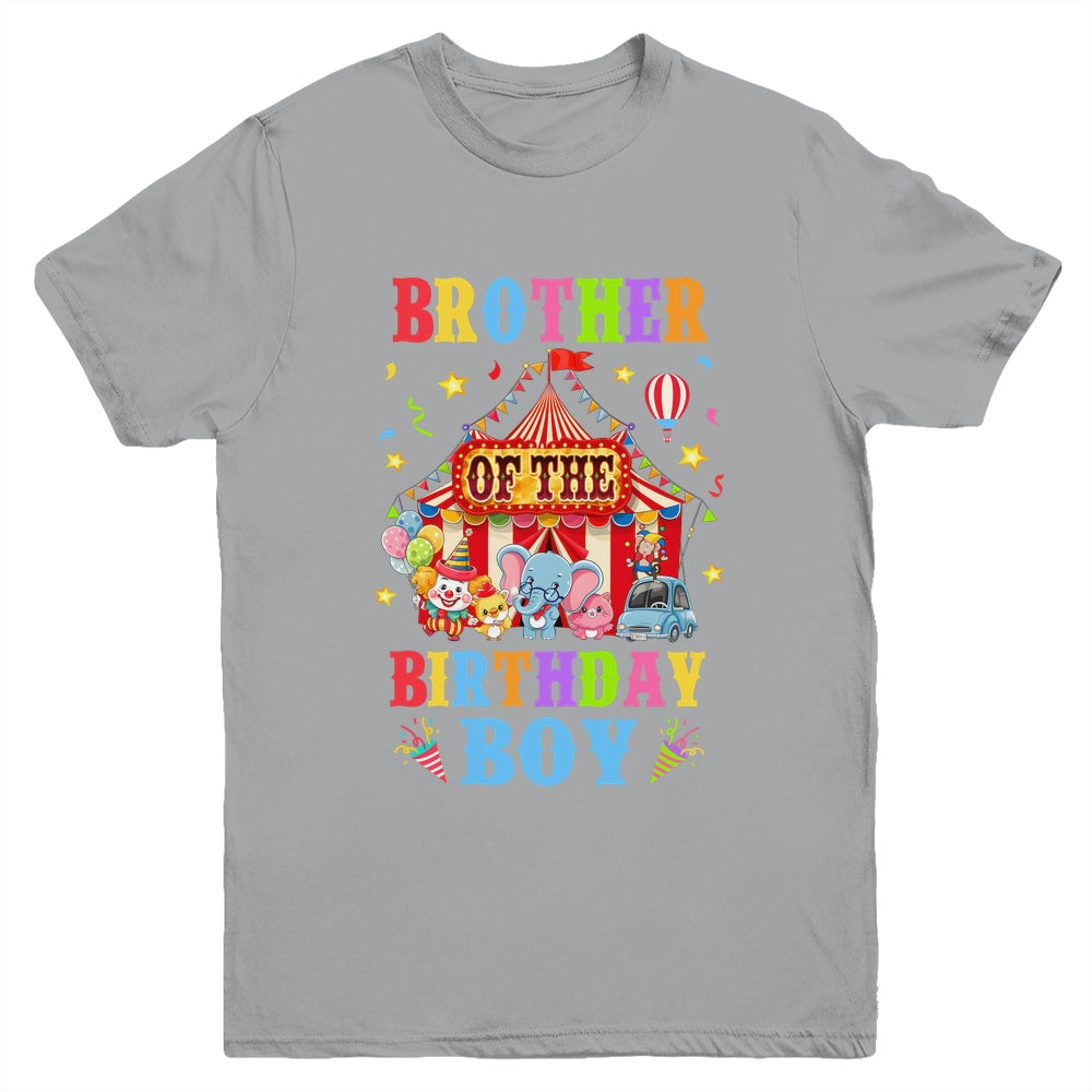 Brother Of The Birthday For Boy Circus Carnival Theme Party Youth Shirt | siriusteestore