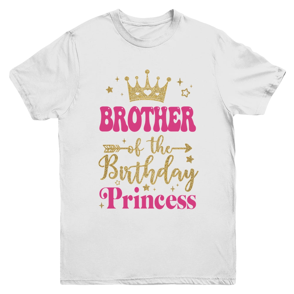 Brother Of The Birthday For Girl 1st Birthday Princess Girl Youth Shirt | siriusteestore