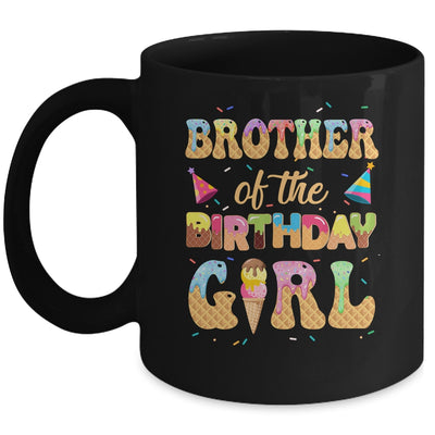 Brother Of The Birthday Girl 1st Ice Cream Party Family Mug | siriusteestore