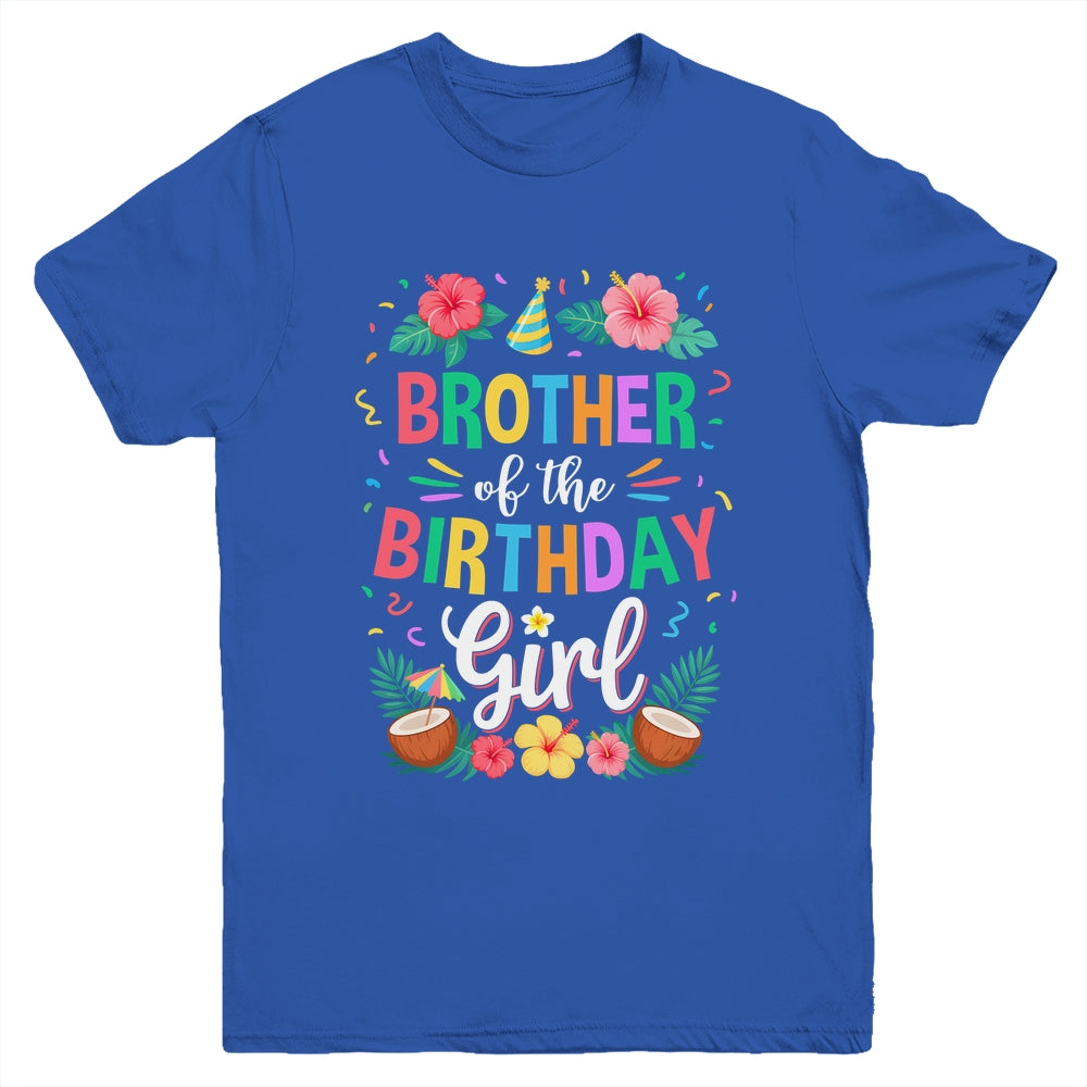 Brother Of The Birthday Girl Aloha Hawaii Party 1st Birthday Youth Shirt | siriusteestore