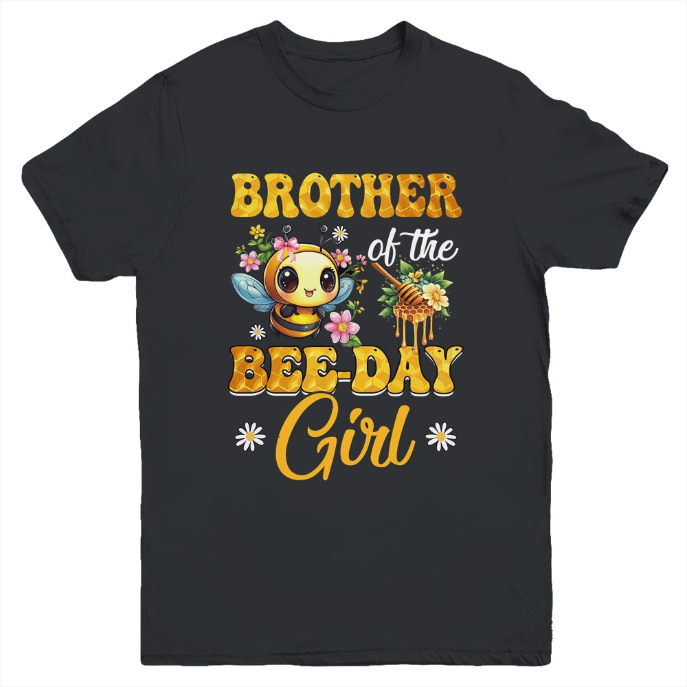 Brother Of The Birthday Girl Bee Family Birthday Party Youth Shirt | siriusteestore