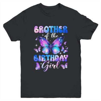 Brother Of The Birthday Girl Butterfly Family Matching Youth Shirt | siriusteestore