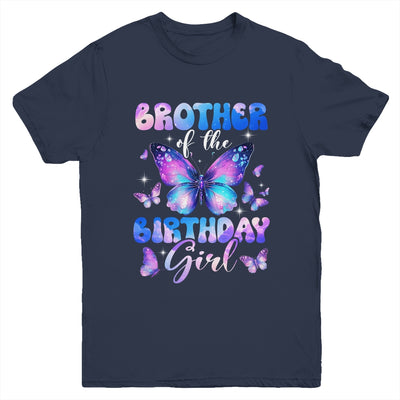 Brother Of The Birthday Girl Butterfly Family Matching Youth Shirt | siriusteestore