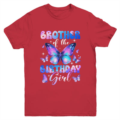 Brother Of The Birthday Girl Butterfly Family Matching Youth Shirt | siriusteestore