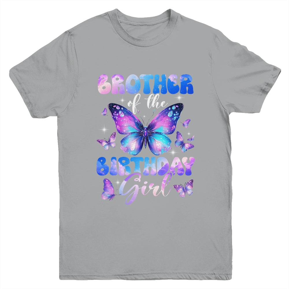 Brother Of The Birthday Girl Butterfly Family Matching Youth Shirt | siriusteestore
