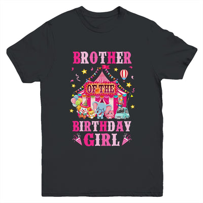 Brother Of The Birthday Girl Circus Carnival Family Party Youth Shirt | siriusteestore